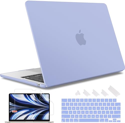 May Chen Case for MacBook Air 13/13.6-inch (M5/M4/M3/M2, 2022-2026 Models A3449 A3240 A3113 A2681), Lightweight | Closes Seamlessly | Ideal for Work Hard Shell Case, Airy Blue A+ - color: Airy Blue A+