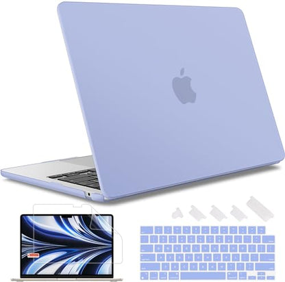 May Chen Case for MacBook Air 13/13.6-inch (M5/M4/M3/M2, 2022-2026 Models A3449 A3240 A3113 A2681), Lightweight | Closes Seamlessly | Ideal for Work Hard Shell Case, Airy Blue A+ - color: Airy Blue A+