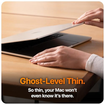 GhostView Premium Air-ttach Ultra Thin Clear Screen Protector, Protect Against Keyboard Imprint, Fingerprint, Smudge and Scratch, Non-Magnetic, Compatible with 2022+ MacBook Air 13", M5/M4/M3/M2 - size: MacBook Air 13" (2022+)