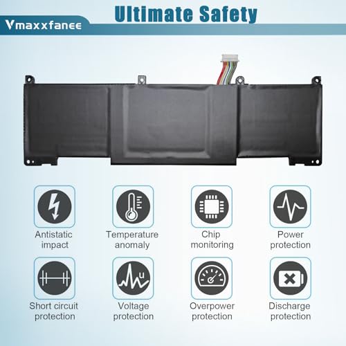 45wh RH03XL M02027-005 Laptop Battery Replacement for ProBook 430 440 445 450 630 640 650 G8 Series HSTNN-IB9Q HSTNN-DB0B HSTNN-UB7X HSTNN-OB1T M01524-2B1 M01524-AC1 M01524-1D1 - size: 9.84*2.95*0.23 inch RH03XL