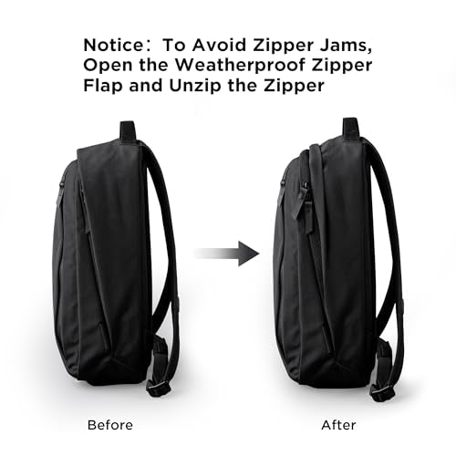 ALPAKA Metro Backpack 12L Compact Laptop Backpack Black | Laptop Sleeve Fits 14-inch Laptop, Internal Water Bottle pocket for Men and Women, Weatherproof Fabric Axoflux 300D - color: Black-axoflux 300d
