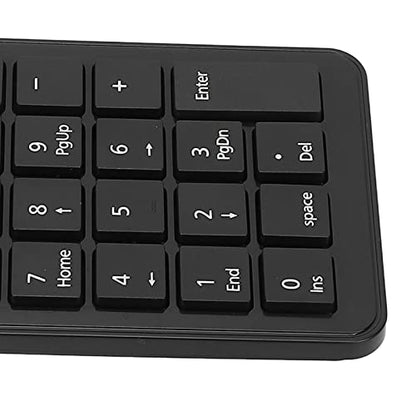Yoidesu USB Wired Number Pad 23 Full Size Keys External Numeric Keypad, Low Noise Ergonomic Keyboard for Laptop PC, Plug and Play Comfortable Touch Number Keypad for Data Entry and