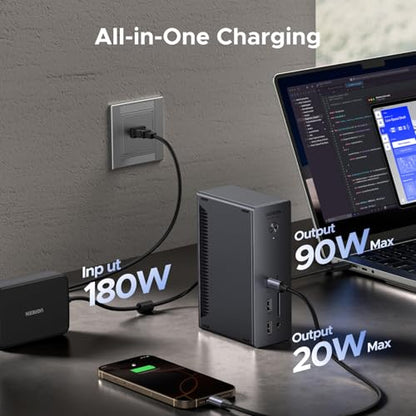UGREEN Thunderbolt 4 Dock Bundle with UGREEN USB C to HDMI Cable (4K@60Hz) 6.6FT