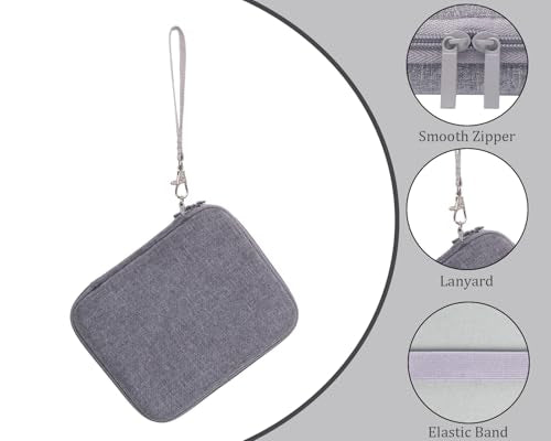 Hard Protective Travel Case for Wireless Number Pad, Compatible with Lekvey/iClever/Nulea Bluetooth Number Pad,Gray(CASE ONLY) - color: Gray