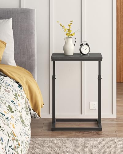 TUTOTAK End Table, Side Table, Tall Couch Table, Sofa Table | for Living Room, Bedroom, Black TB01BK083P - color: Black, size: 1 Pack, style: Large