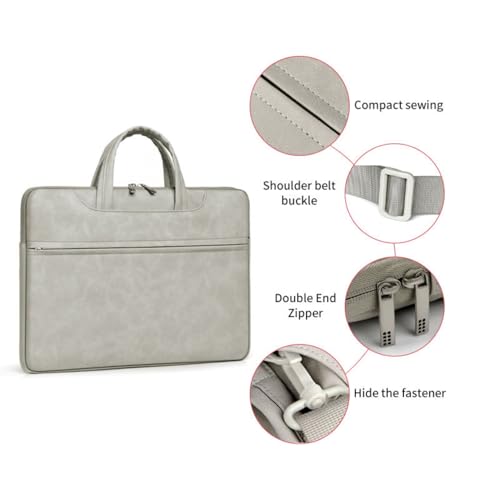 Dark Grey Laptop Shoulder Bag 15-16 Inch ONLY MacBook Pro 15 16 Air 15 M2 Dell XPS 15 G15 Gaming HP ProBook 450 Lenovo ThinkPad E15 T15 ASUS TUF Gaming A15 Acer Nitro 5 Business Professional - color: Dark Grey, size: Large 15-16 Inches