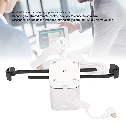 Anti-Theft Display Stand with 95-120dB Alarm and Charging | Floor Counter Showcase for Retail Stores, Universal Compatibility with Tablets and Smartphones, Infrared Remote Unlock