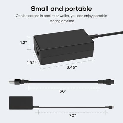 65W USB-C Charger Compatible with HP EliteBook Envy x360 | 20V 3.25A Type-C Adapter. Fits ProBook, Spectre, Pavilion, Chromebook, ZBook, G8-G11. Replaces L65505-002 TPN-DA20.