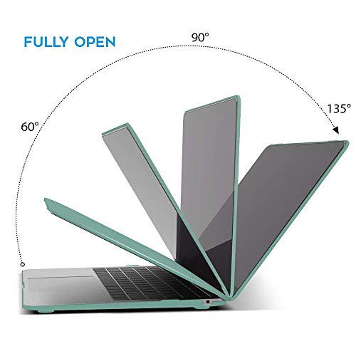 IBENZER Compatible with New MacBook Air 13 inch case 2022 2021 2020 M1 A2337 A2179 A1932, Hard Shell Case&Keyboard Cover&Screen Film for Mac Air 13 with Touch ID (2018-2022), Green, AT13GN+2 - color: Mint