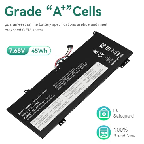 L17C4PB0 Battery Replacement for Flex 6-14IKB 6-14ARR IdeaPad 530S-14ARR 530S-14IKB 530S-15IKB Yoga 530-14ARR 530-14IKB XiaoXin Air 14IKBR 15IKBR 15ARR 15IWL Series L17M4PB0 L17M4PB2 L17C4PB2 - size: L17M4PB0 10.83*5.12*0.73 in