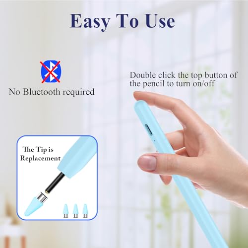 Stylus Pen for Android, Magnetic Phone Pencil, CMARS Fine Point Digital Pens for Touch Screens, Tablet Pen Compatible with iPhone/Samsung/Xiaomi/Huawei/Vivo and Other Android Phone and Tablet - Blue - color: Blue