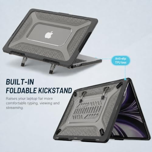 Soonjet ShockBumper for MacBook Pro 16 inch Case 2026-2021 | M5 M4 M3 M2 M1 Pro/Max | Drop Protection | Clear Protective Hard Shell Laptop Cover | Bumper Black - color: Bumper Black