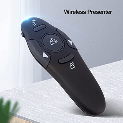 2.4 GHz USB Presentation Clicker, Wireless Presenter Remote,PPT Flip Pen Pointer Controller Presentation for Meeting Teaching Speech