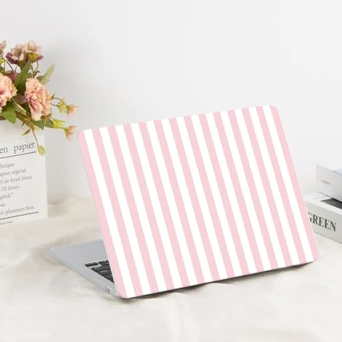 G JGOO Compatible with MacBook Air 13 inch Case 2026 2025-2022 M5 A3449 M4 A3240 M3 A3113 M2 A2681, Plastic Hard Shell for MacBook Air 13.6 inch Case+ Keyboard Cover+Screen Protector, Pink Stripe - color: Pink Stripes