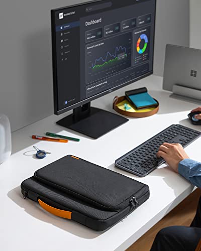 tomtoc 360° Protective Laptop Bag for 17-17.3" HP Dell ASUS Lenovo Laptop | Notebook Sleeve Case Fits Razer Blade Pro 17, HP Envy Laptop 17 Inch, Dell Inspiron 17 3000, ASUS ROG Zephyrus S 17.3 Inch - color: Black, size: 17-17.3 Inch
