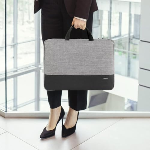 Ytonet 14 Inch Laptop Case, Water Resistant Laptop Sleeve Cover | Compatible with 14 inch MacBook Air, MacBook Pro, HP, Lenovo, Dell, Asus, Acer, and Chromebook Notebooks, Grey - color: Grey, size: 14 in