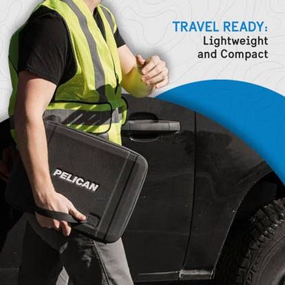 Pelican Adventurer Laptop Bag/Case with Secure Zip Lock (14.2 Inch) - Black | Scratchproof, Waterproof, and Heavy Duty Laptop Sleeve with Elastic Carrying Handle for All Laptops from 12 to 14.2 Inches - size: 14.2 Inch - Adventurer Series