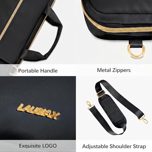 Laptop Bag Case for Women Men Messenger Briefcase Bag, 15.6 16 Inch | Compatible with MacBook Pro M5/HP OmniBook Omen Envy/Dell Pro Inspiron/Lenovo Yoga IdealPad, Carrying Computer Bag, Black - color: Black, size: 15.6 inch