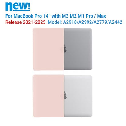 IBENZER Compatible with MacBook Pro 14 Inch Case 2026 2025 2024 2023 2022 M5 M4 M3 M2 M1 A3434 A3112 A3185 A3401 A2918 A2992 A2779 A2442 Mac Pro/Max,HardShellCase&KeyboardCover,Sakura,T14SKPK+1 - color: Sakura Pink, size: For Macbook Pro 14" with Touch ID