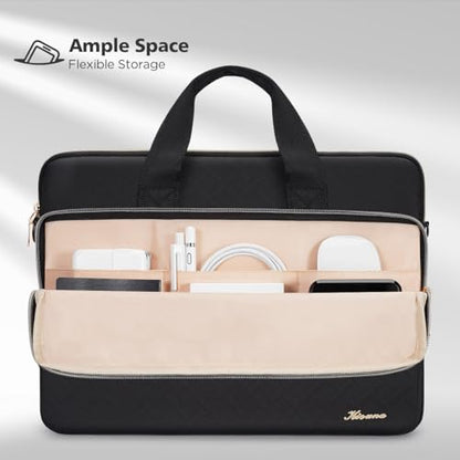 KIZUNA Laptop Sleeve Case 13 Inch Computer Shoulder Bag for 14" MacBook Pro M3 2023/M2 M1 Max /13.6" New MacBook Air M2/14 Lenovo ThinkPad X1 Carbon/Yoga C740 S740 C930/14 IdeaPad Flex 5i, Black - color: Black, size: 13-13.3 Inch