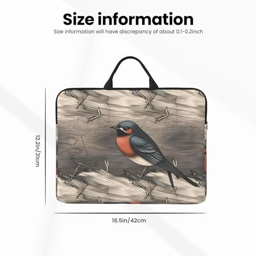 14 Inch Laptop Sleeve Case Waterproof Lightweight Laptop Case Bag Barn Swallow In Graphite Travel Laptop Bags With Handle Briefcase Messenger Bag For Women Men