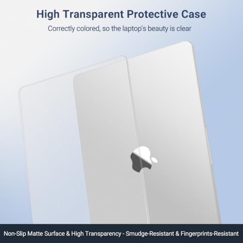 MOSISO Compatible with MacBook Pro 14 inch Case M5 M4 M3 M2 M1 2026-2021 | Ultra-Thin Seamlessly Closes Crack-Resistant Protective Hard Matte Shell&Keyboard Cover, Matte Clear - color: Matte Clear