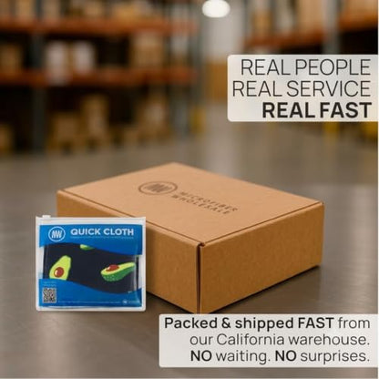 Microfiber Wholesale Quick Cloth Glasses Cleaning Cloths 5x7 Avocado 2-Pack | with Case | Double-Sided Lens Cleaner for Eyeglasses, Camera, Screens & Glass | Reusable Microfiber Glass Polishing Cloths - color: Avocado, size: 5"x7"
