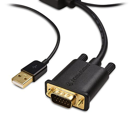 Cable Matters VGA to HDMI Adapter, VGA to HDMI Converter | For Monitor and TV, Audio Support
