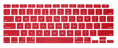 Se7enline for MacBook Pro 13/16 inch Keyboard Cover 2019-2026,Purple | Silicone Waterproof Dustproof Durable Washable Laptop Accessories Protective Skin Protector 2019/2020/2021/2022/2023,Wine Red - color: Wine Red