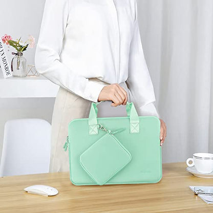 Hseok Laptop Sleeve 13.3-14 inch Case with Small Pouch, Neoprene Computer Bag Compatible with MacBook Neo/Pro 14 M5/M4/M3/M2/M1, Mac Air/Pro 13.3, XPS 14 and Most 13-14 inch Notebooks,G02R02 - color: G02r02, size: 13"-14"