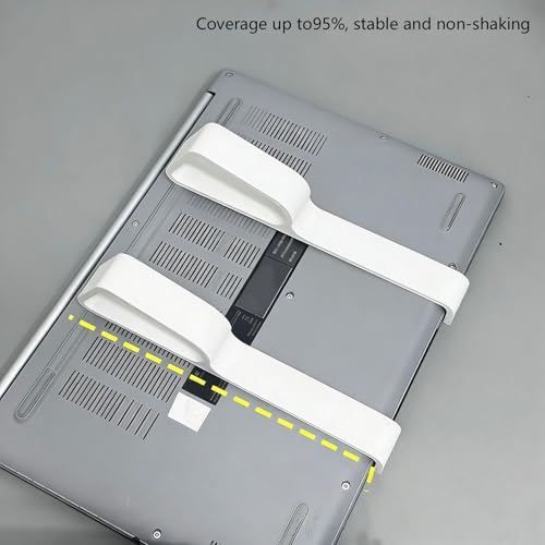 Stable Laptop Holder Improves Typing Angles and Reduces Neck Strain Laptop Stands Notebook Stand - color: White