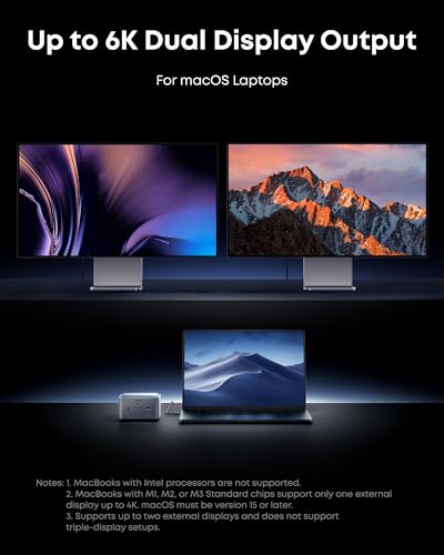 Anker Prime TB5 Docking Station, 14-in-1 Thunderbolt 5 Dock for Laptops | 120Gbps Max Data Transfer, Up to 8K, Dual Display, 140W Max Charging, Ethernet, SD/TF, Cooling System, for TBT 5/4 Laptops