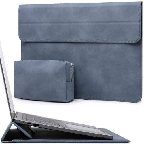 HYZUO 13 Inch Laptop Case Sleeve with Stand for MacBook Air, Haze Blue | for MacBook Air 13 M5-M1, 2026 13" MacBook Neo, 2026-2016 MacBook Pro 13 M2 M1, iPad Pro/Air 13, Surface Pro 12-3, XPS 13 - color: Haze Blue, size: 13 Inch
