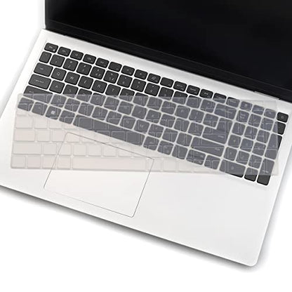 Keyboard Cover for 15.6 17.3 Dell Inspiron 15 3000 5000 7000 7510 3510 3511 5510 5515 5518, Inspiron 16 7610, Vostro 15 5000 5510, Latitude 3520,2025 Dell 15 Laptop DC15250 DC15255-Clear - color: Clear