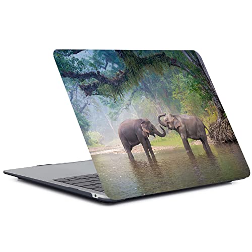 Laptop Case Compatible with Old Version MacBook Pro 13 Inch Case 2012 2011 2010 2009 2008 Release Model A1278 with CD-ROM, Plastic Hard Shell Case Cover & Keyboard Cover Skin - Elephant - color: CH59 Elephant, size: Pro 13" w/CD-ROM 2008-2012(A1278)