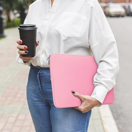 13 Inch Laptop Sleeve Protective Case Soft Cover Computer Compatible with New 13 inch MacBook Air/Pro Model M4 A3240 M3 A3113 M2 A2681(2020-2025), Pink - color: Pink, size: 13 inch