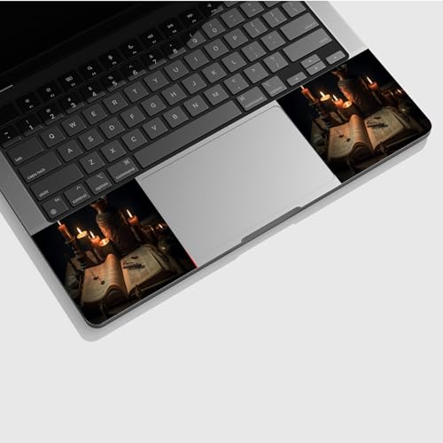 Universal Laptop Skin Sticker with 2 Wrist Pad Skins, Waterproof Scratch Resistant Vinyl Laptop Cover Decal, Cut to Fit for 11–15.6 Inch MacBook HP Dell Lenovo, Magic Book - color: Magic Book