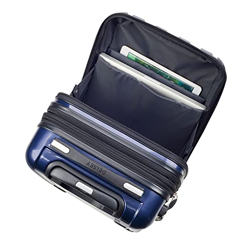 DELSEY PARIS Helium Aero Hardside Expandable Luggage with Spinner Wheels, Blue Cobalt, Carry-On 19 Inch - color: Blue Cobalt, size: Carry-On 19 Inch