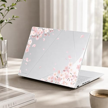Batianda Artistic Case for ASUS Zenbook 14 OLED 2024 2025, Cherry Blossom | Model UX3405×× / UM3406××, Slim Plastic Hard Shell, Artistic Designs, Ultra-Thin Lightweight Laptop Case - color: Cherry Blossom