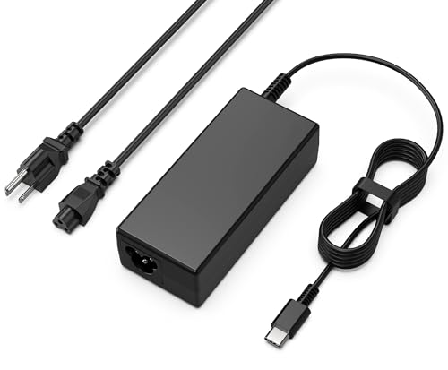 65W 45W USB C Laptop Charger Compatible with HP,Lenovo Thinkpad Yoga,Dell,Asus,Acer,Samsung Chromebook Charger Fast Charging Type C Laptop Charger AC Adapter Power Cord Supply - color: Lamy Black
