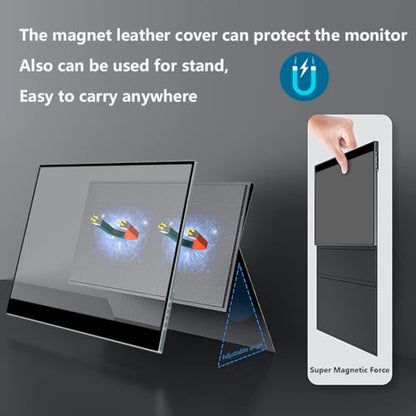 17.3 Inch 4K Touchscreen Portable Monitor, UHD 100% P3 Mobile Monitor Support MPP Stylus HDR IPS Eye Care Game Display USB C Mini HDMI for Xbox,PS4/5,Switch,Laptop,Mac - size: 17.3 Inch
