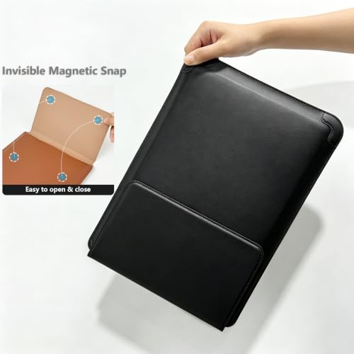 14 Inch Multifunctional Laptop Sleeve Case with Stand Soft Slim Cover for MacBook Pro/Air/ThinkPad X1/Dell XPS/Lenovo Yoga/HP Pavilion/ASUS Zenbook/LG gram/Chromebook 13.5" 13.6" 14.2" 14.5" - color: Black, size: 13.5-14.5 Inch