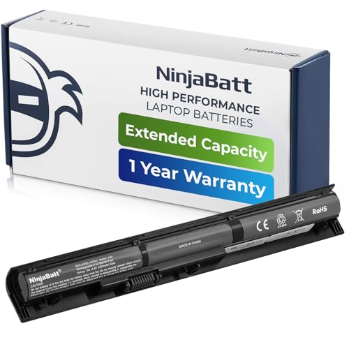 NinjaBatt Battery for HP 756743-001 V104 vi04 756744-001 Envy 14 15 17 Series Probook 450 g2 g3 756478-851 756478-422 756478-421 756478-422 - High Performance [4 Cells/2200mAh] - size: HP V104 VI04