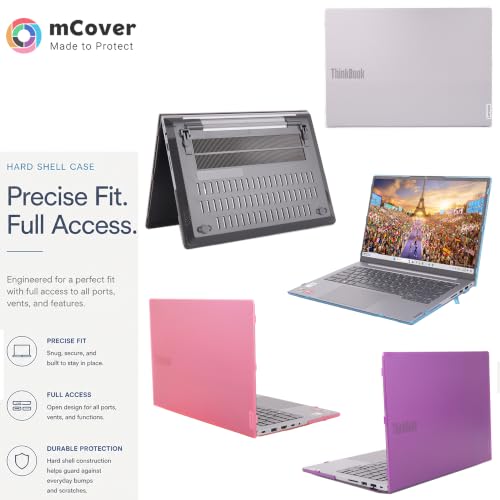 mCover Case ONLY Compatible for 2023~2025 14" Lenovo ThinkBook 14 G6 / G7 Series Windows Notebook PC (NOT Working with Other Lenovo Models) - Clear - color: Clear