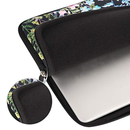 iCasso Laptop Sleeve 13 inch for MacBook Air, Cute Laptop Sleeve Case for MacBook Pro 13-14 Inch, Slim Protective Travel Carrying Case, Computer Bag for Mac Chromebook, HP, Dell, Weeds - color: Weeds