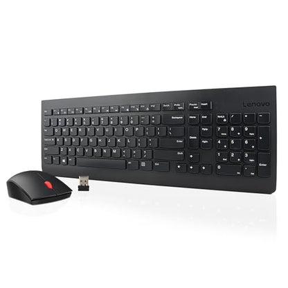 Lenovo 510 Wireless Keyboard & Mouse Combo, 2.4 GHz Nano USB Receiver, Full Size, Island Key Design, Left or Right Hand, 1200 DPI Optical Mouse, GX30N81775, Black - color: Black