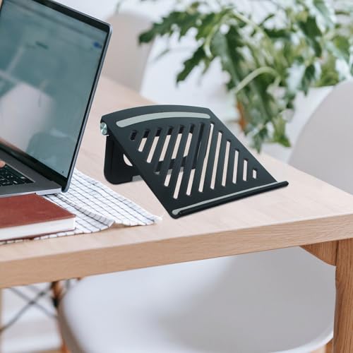 PRETYZOOM Multi-Angle Foldable Laptop Stand Ergonomic Ventilated Laptop Riser Portable Computer Holder for Desk Use Compatible with
