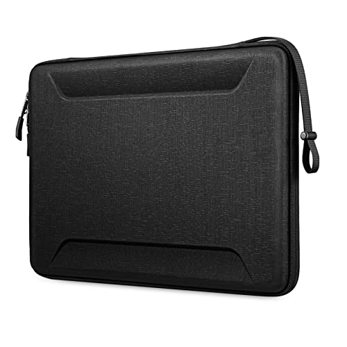 Fintie 15-16 Inch Sleeve Case for MacBook Pro, MacBook Air, Surface Laptop | 15.6 Inch HP Lenovo Dell Acer Samsung, Shockproof EVA Carrying Bag with Pockets, Protective Carrying Laptop Bag, Black - color: Black, size: 15 Inch