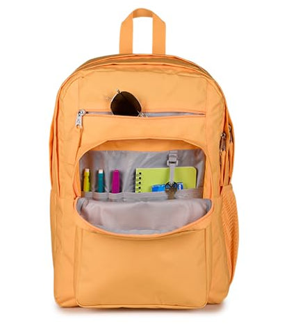 JanSport Laptop Backpack - Computer Bag with 2 Compartments, Ergonomic Shoulder Straps, 15” Laptop Sleeve, Haul Handle - Orange Soda - color: Orange Soda