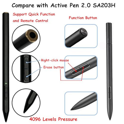 Active Pen 2.0 (C582S) withBluetooth Compatible with ASUS Pen 2.0 SA203H Compatible with Asus ROG Flow Z13 Pen ROG X13 Pen ROG Flow X16,ZenBook Pen,Zephyrus Duo Pen,4069 Pressure,MPP 2.0 Protocols